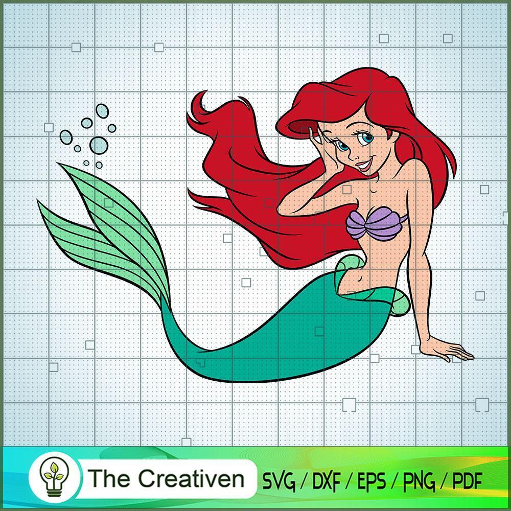 Princess Pose SVG, The Little Mermaid SVG, Disney Cartoon SVG 1 Princess Pose SVG, The Little Mermaid SVG, Disney Cartoon SVG