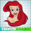 Ariel Face SVG, The Little Mermaid SVG, Disney Cartoon SVG