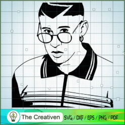 Bad Bunny Boy SVG, Rapper SVG, Bad Boy SVG