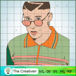 Bad Bunny Art SVG, Rapper SVG, Singer SVG