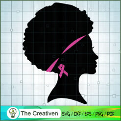 Strong Woman Breast Cancer F SVG Cut File for Cricut