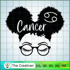 Cancer Girl SVG Cut File for Cricut & Silhouette