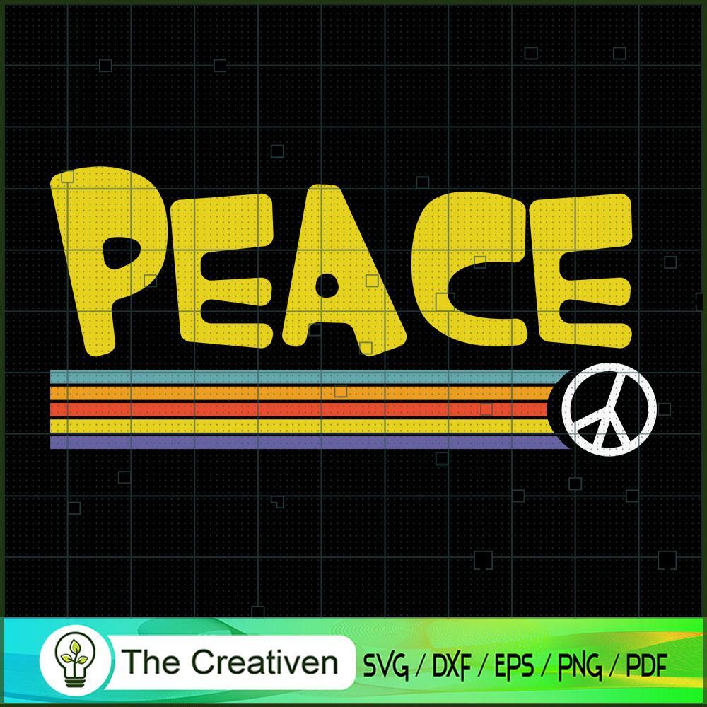 Vintage Retro PEACE Hippie SVG, Peace Love SVG, Hippie Soul SVG 1 Vintage Retro PEACE Hippie SVG, Peace Love SVG, Hippie Soul SVG