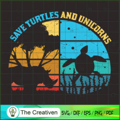 Save Sea Turtle and Rhinocer SVG Cut File for Cricut