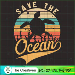 Save the Ocean Marine Sea Tu SVG Cut File for Cricut