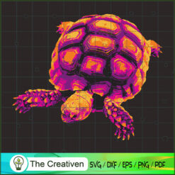 Vectorized Turtle in Hallowe SVG Cut File for Cricut