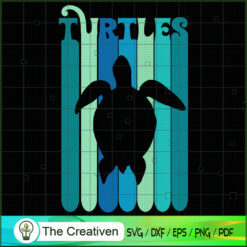 Save the Turtles Vintage Ret SVG Cut File for Cricut
