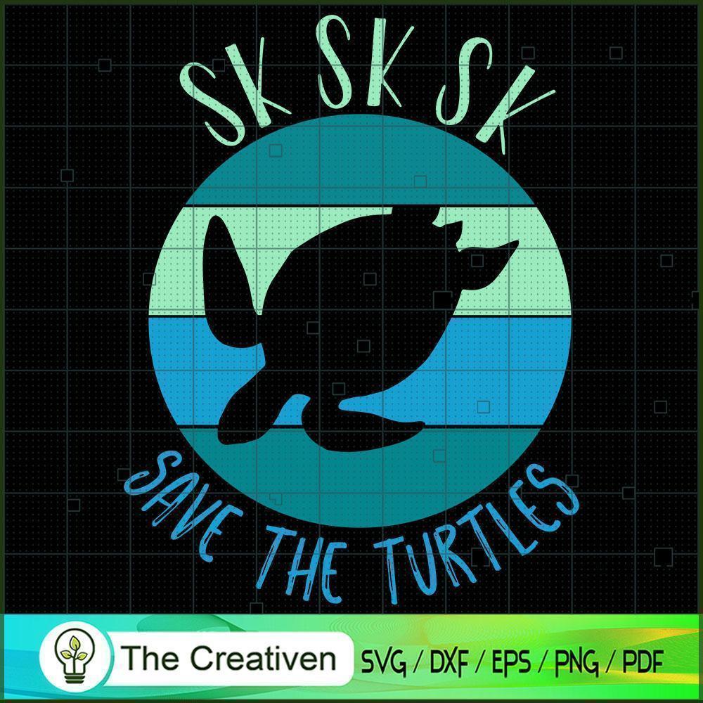 SKSKSK Save the Turtles Retr SVG Cut File for Cricut 1 SKSKSK Save the Turtles Retr SVG Cut File for Cricut