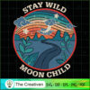Retro Stay Wild Moon Child Peace Hippie SVG, Peace SVG, Hippie SVG