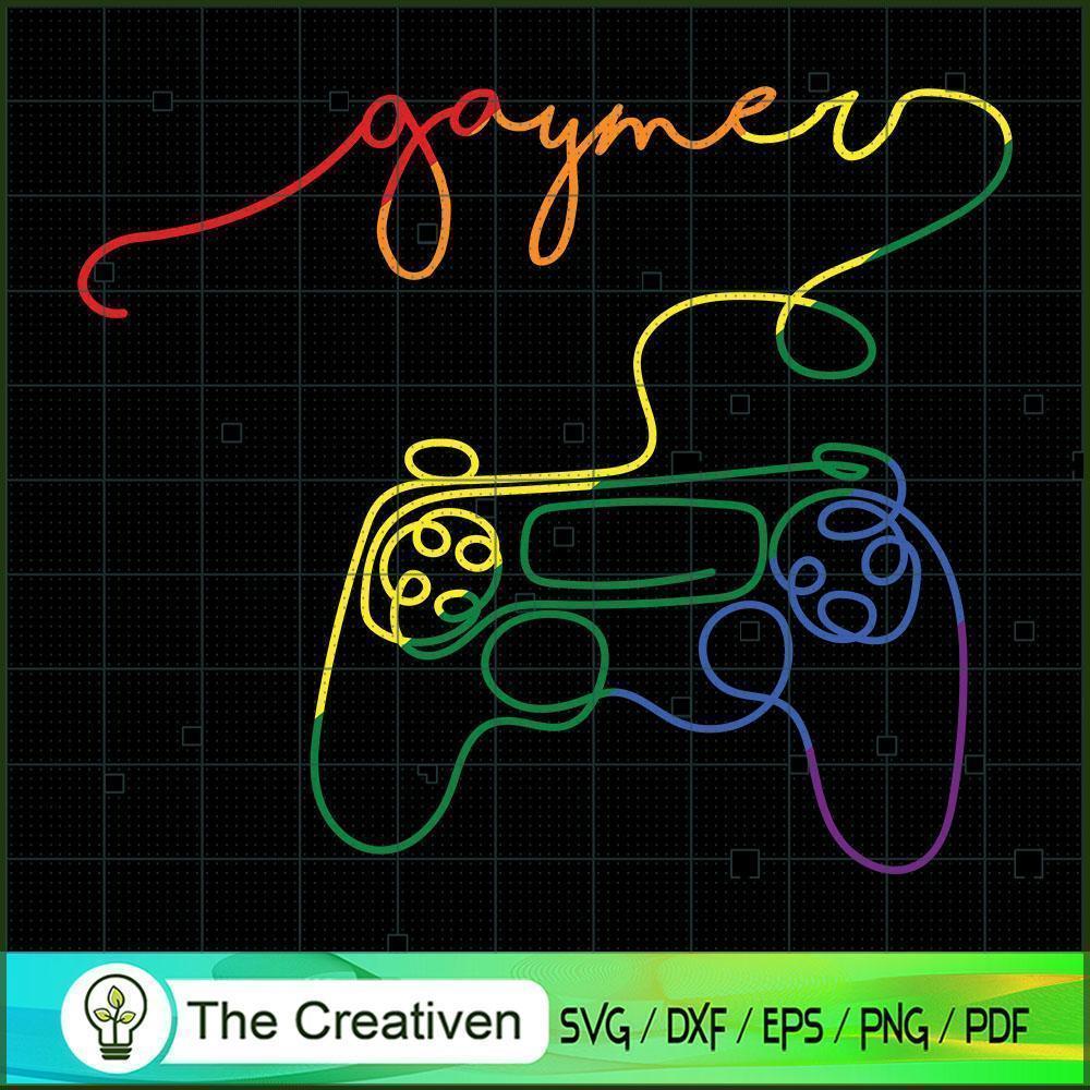 Gaymer LGBT Pride Video Game SVG Cut File for Cricut 1 Gaymer LGBT Pride Video Game SVG Cut File for Cricut