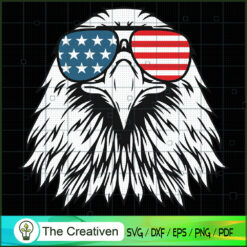 Patriotic Eagle USA Flag 4th SVG Cut File for Cricut