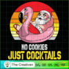 No Cookies Cocktails Santa X SVG Cut File for Cricut