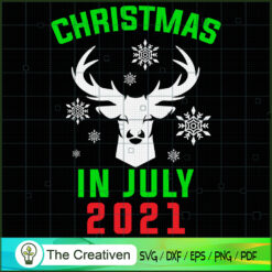 Christmas in July Reindeer S SVG Cut File for Cricut