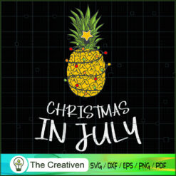 Pineapple Xmas Tree Summer SVG Cut File for Cricut & Silhouette