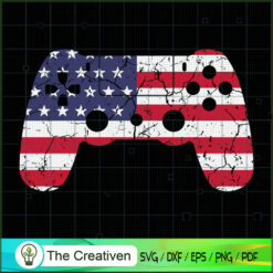 4th of July Video Game Gamer USA SVG Cut File for Cricut & Silhouette