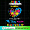 Mom Never Give Up Autism Awareness SVG, Mom SVG, Autism Awareness SVG