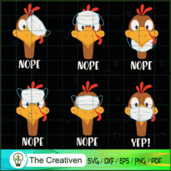 Thanksgiving Turkey Wear Mas SVG Cut File for Cricut