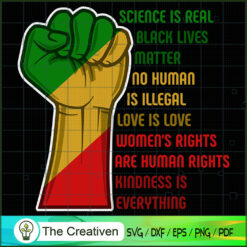 Science is Real Black Lives  SVG Cut File for Cricut