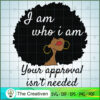 I Am Who I Am Black Queen Bl SVG Cut File for Cricut