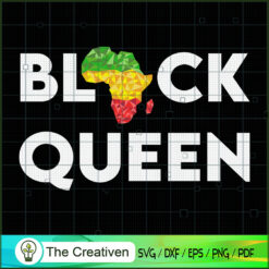 Black Queen African Black Pride SVG Cut File for Cricut & Silhouette