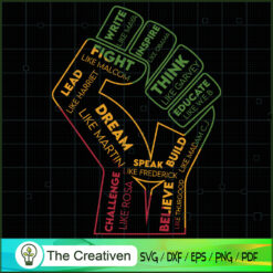 African American Leaders Bla SVG Cut File for Cricut