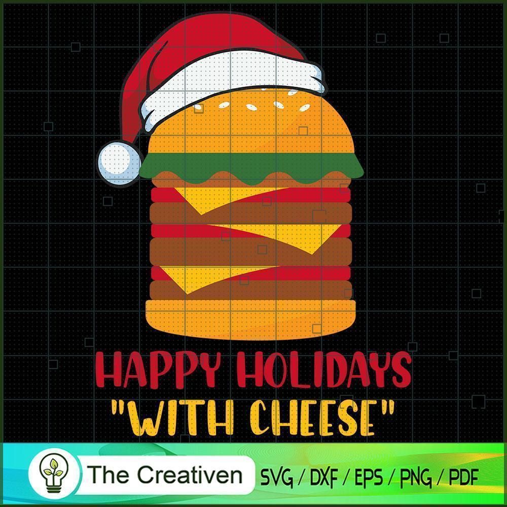 Happy Holidays with Cheese C SVG Cut File for Cricut 1 Happy Holidays with Cheese C SVG Cut File for Cricut