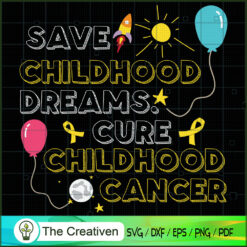 Childhood Cancer Warrior Gol SVG Cut File for Cricut