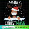 Quarantine Christmas Reindee SVG Cut File for Cricut