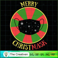 Merry Christmask Quarantine  SVG Cut File for Cricut