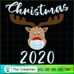 Christmas Reindeer Wear Mask SVG Cut File for Cricut & Silhouette
