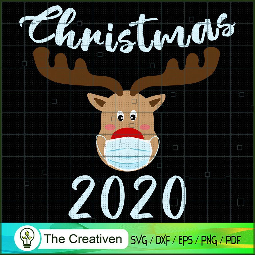 Christmas Reindeer Wear Mask SVG Cut File for Cricut & Silhouette 1 Christmas Reindeer Wear Mask SVG Cut File for Cricut & Silhouette