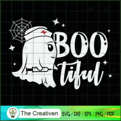 Bootiful Boo Nurse Funny Hal SVG Cut File for Cricut