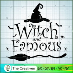 Witch and Famous Funny Halloween SVG Cut File for Cricut & Silhouette