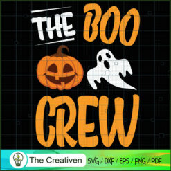 The Boo Crew Funny Halloween SVG Cut File for Cricut
