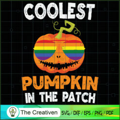 Coolest Pumpkin in Patch Hal SVG Cut File for Cricut