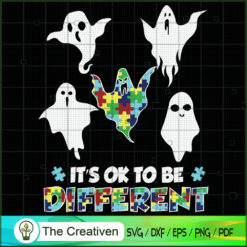 Halloween Autism Awareness B SVG Cut File for Cricut
