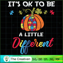 Halloween Autism Pumpkin Dif SVG Cut File for Cricut