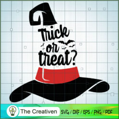 Trick or Treat Witch Hat Hal SVG Cut File for Cricut