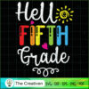 Hello Fifth Grade Back to School SVG Cut File for Cricut & Silhouette