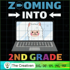 Zooming into 2nd Grade Virtu SVG Cut File for Cricut