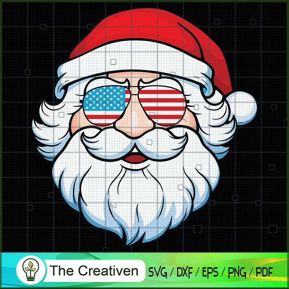Santa Claus Patriotic USA Su SVG Cut File for Cricut 1 Santa Claus Patriotic USA Su SVG Cut File for Cricut