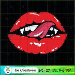 Vampire Lips Halloween SVG, Halloween SVG, Halloween Lips SVG
