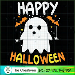 Trick or Treat Ghost Pumpkin SVG Cut File for Cricut & Silhouette