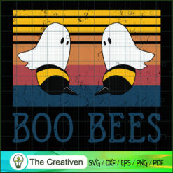 Boo Bees Women Boobs Retro H SVG Cut File for Cricut