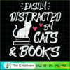 Easily Distracted by Cats and Books SVG , Cat SVG , Cat Lover SVG 2 71 copy 6