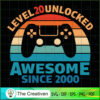 20th Birthday Awesome Gamer SVG Cut File for Cricut & Silhouette