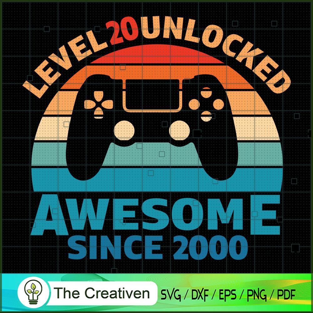 20th Birthday Awesome Gamer SVG Cut File for Cricut & Silhouette 1 20th Birthday Awesome Gamer SVG Cut File for Cricut & Silhouette
