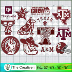 Texas A_M Aggies SVG Cut File for Cricut & Silhouette