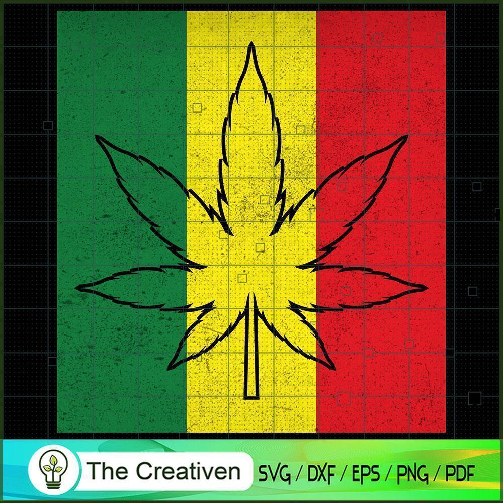 Cannabis Retro SVG Cut File for Cricut & Silhouette 1 Cannabis Retro SVG Cut File for Cricut & Silhouette