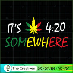 Cannabis Weed Smoke SVG Cut File for Cricut & Silhouet Design 12632